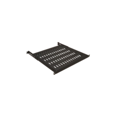 Полка 19" Mirsan 1U глиб. 800-1000мм, регульована RAL 9005 (MR.SBR80.01_YK)