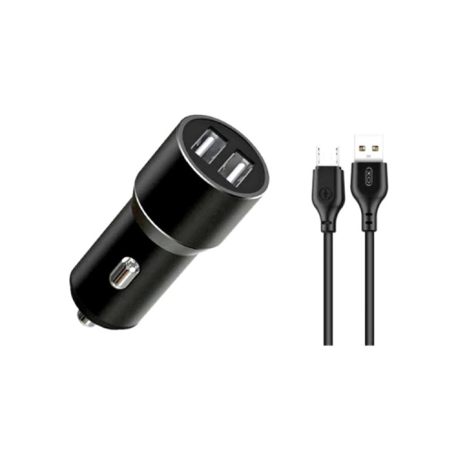 Зарядний пристрій XO 1xUSB + cable USB to Micro 5P TZ09 black (6920680873487)
