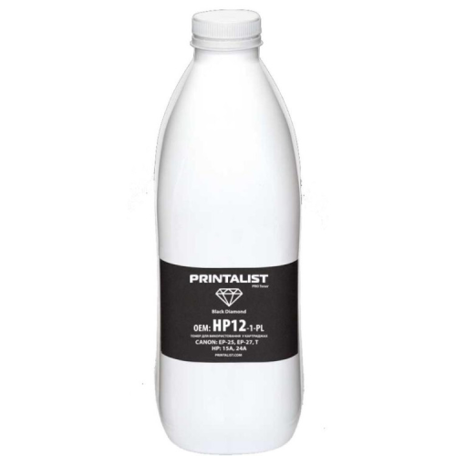 Тонер HP LJ 1200/1220, 1000г Black Printalist (HP12-1-PL)