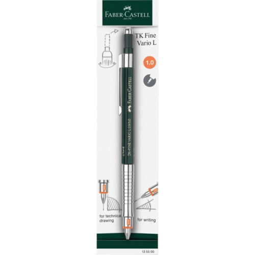 Олівець механічний Faber-Castell TK-Fine VARIO L, діаметр 0,9 / 1,0 мм (2370)