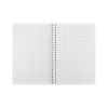 Блокнот Axent на спіралі А5 80 аркушів, клітинка, пластикова обкладинка, Lavender 2 (8033-2-A)