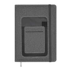 Тижневик Buromax недатований COMBI, A5, сірий, штуч.шкіра 336 сторінок (BM.20500-09)