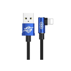 Дата кабель USB 2.0 AM to Lightning 1.0m 2A MVP Elbow Blue Baseus (CALMVP-03)