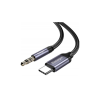 Кабель мультимедийный USB-C to 3.5mm M 1.0m gray Essager (EZJE02-0G)