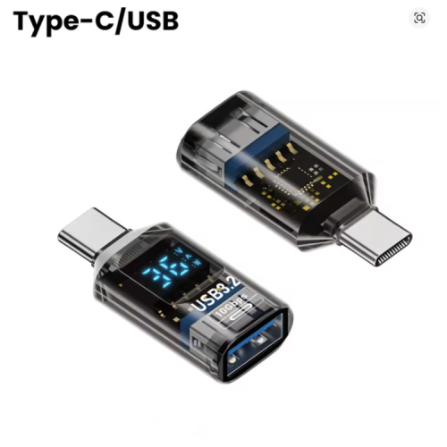 Перехідник OTG USB 3.2 AF to USB-C M 10Gbps QC 36W with display XoKo (AC-322UTC)