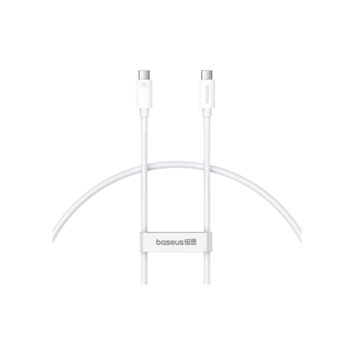 Дата кабель USB-C to USB-C 1.8m Superior USB4 Fast Charging 240W moon white Baseus (P10365200211-05)