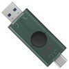 USB флеш накопитель Kingston 256GB DataTraveler Duo USB 3.2 / Type-C Black/Green (DTDEG2/256GB)