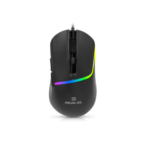 Мишка REAL-EL RM-530 USB Black (EL123200053)