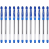 Ручка масляна Baoke Silky 0.5 мм, з грипом синя, 12 шт (B36-blue)