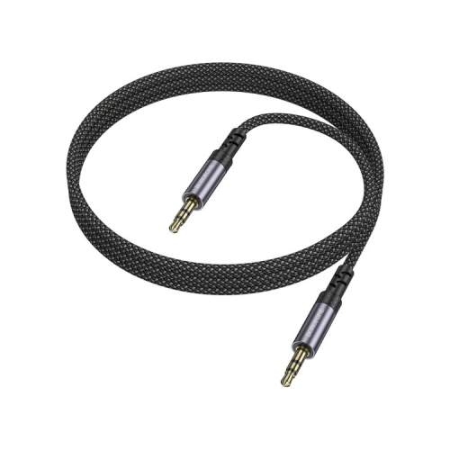 Кабель мультимедийный 3.5mm M to 3.5mm M 1.0m grey BOROFONE (6941991118968)