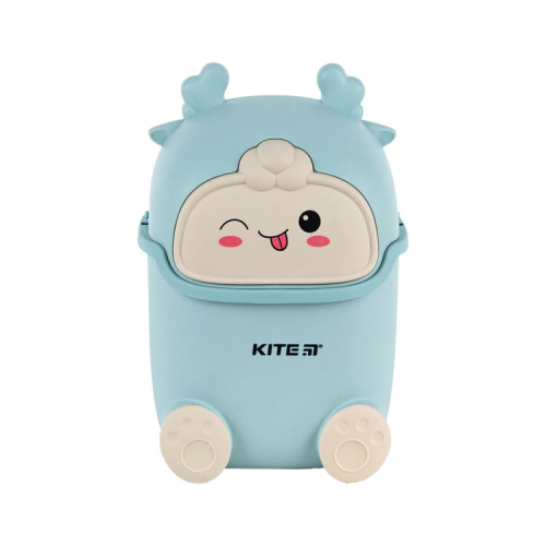Корзина для бумаг Kite Настольный мусорный контейнер, голубой (K24-009-4)
