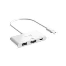 Концентратор J5create USB-C 3-in-1 HDMI + USB + USB-C PD white (JCA399-N)