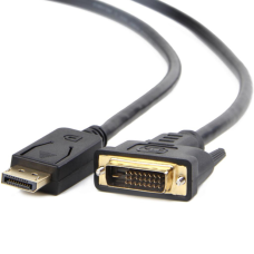 Кабель мультимедійний Display Port to DVI 24+1pin, 1.8m Cablexpert (CC-DPM-DVIM-1.8М)