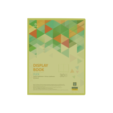 Папка с файлами Optima А4 с 30 файлами "FLEX", салатовая (O32123-13)