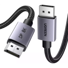 Кабель мультимедійний DisplayPort M to DisplayPort M 5.0m 8K60Hz 32.4Gbps black Ugreen (45039)