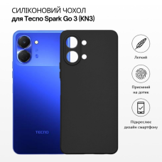 Чохол до мобільного телефона BeCover Silicone Tecno Spark Go 3 (KN3) Black (715691)