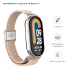 Ремешок для фитнес браслета Armorstandart Braided Solo Loop для Xiaomi Mi Band 8 Pink Sand (ARM69930)