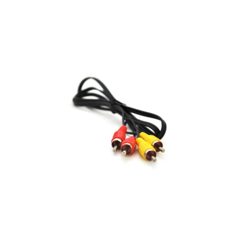 Кабель мультимедийный 2xRCA M to 2xRCA M 1.0m black Voltronic (14720)