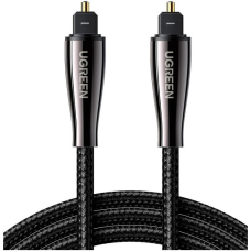 Кабель мультимедійний Optical Toslink 2.0m AV108 black Ugreen (10540)