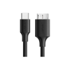 Дата кабель USB-C 3.1 to Micro USB 3.0 1.0m 3A US312 black Ugreen (20103)