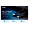 Дата кабель USB-C 3.1 to Micro USB 3.0 1.0m 3A US312 black Ugreen (20103)