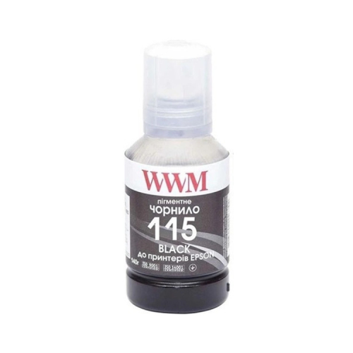 Чорнило WWM Epson L8160/L8180 140г Black Pigment (E115BP) KeyLock (E115BP-WWM)