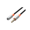 Кабель мультимедійний 3.5mm M to 3.5mm F 1.0m NB-R269A black XO (NB-R269A.black)