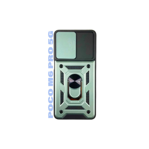 Чохол до мобільного телефона BeCover Military Poco M6 Pro 4G Dark Green (710939)