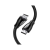 Кабель мультимедійний HDMI M to HDMI M 1.5m braided HD140 black Ugreen (80402)
