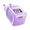 Зарядний пристрій Acefast 1xUSB-C 30W Gan A53 Fast Charger alfalfa purple (6974316282365)