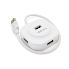 Концентратор VEGGIEG USB 3.0 to 4xUSB 0.3m white (V-U2407)