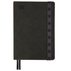 Еженедельник Leo planner А5 датированный 2026 «Voyage», мягкий, графитовый, 368 страниц (252695)