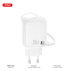 Зарядний пристрій XO 1xUSB-C PD30W GaN + cable USB-C to USB-C (XO-QC17)
