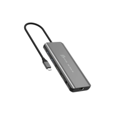 Концентратор J5create USB-C 7-in-1 2xHDMI + 2xUSB 3.2 + 1xRJ45 1000Mbps + PD100W + 3.5mm black (JCD398-N)