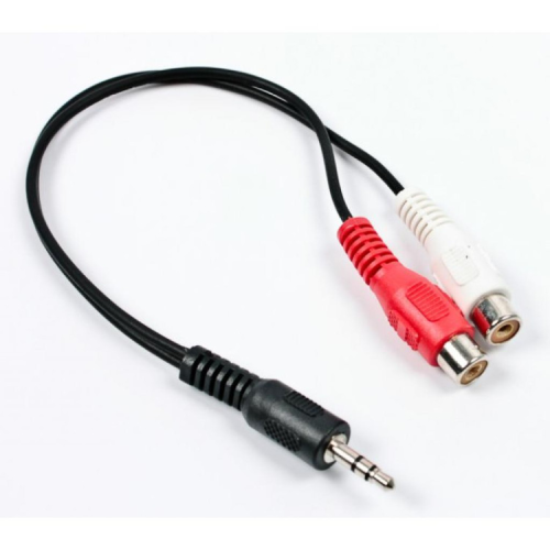 Кабель мультимедійний Jack 3.5mm папа/2RCA мама Cablexpert (CCA-406)