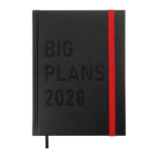 Тижневик Buromax датований 2026 PLANS, А5 чорний (BM.21122-01)