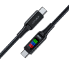 Дата кабель USB-C to USB-C 1.2m 100W with display C7-03 Acefast (6974316282778)