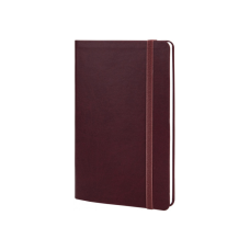 Книга записна Optima А5 VIVELLA, м’яка обкладинка, гумка, білий блок лінія, бордо (O27104-18)