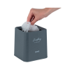 Корзина для бумаг Axent Настольный контейнер для мусора, квадратный, серый (2132-03-A)