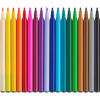 Фломастери Faber-Castell Єдиноріг 18 кольорів + 6 пастельних металиків + наклейки у картонній коробці (32633)