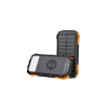 Батарея універсальна Choetech 10000mAh, 5V/2.1A, solar panel, Qi-5W, Black-Orange (B659-OR)