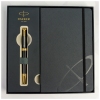 Ручка кулькова Parker INGENUITY Black Lacquer GT BP + блокнот Parker + подар.упак. GIFT24 (60 032b24)