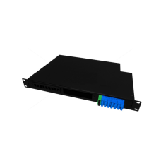 Патч-панель оптическая 1U-24 с касетой Crosver (FOB 19/1-332/32-1-24 (black))