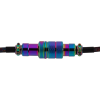Дата кабель USB-C + USB A to USB-C 1.08m Premium Coiled Aviator black Keychron (CAB7_KEYCHRON)