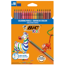 Олівці кольорові Bic Evolution Stripes 18 кольори (bc525439)