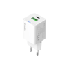 Зарядний пристрій ColorWay GaN Mini 30W PD Port PPS USB (Type-C PD + USB QC4.0) white (CW-CHS053PD-WT)