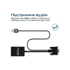Кабель мультимедійний HDMI to VGA/USB prolink-v2h.black Promate (prolink-v2h.black)