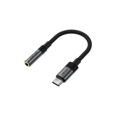 Перехідник USB-C to 3.5mm F 0.15m DAC audio black Acefast (6974316285281)