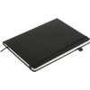 Книга записна Buromax Etalon 190x250 мм 96 аркушів в клітинку обкладинка зі штучної шкіри Чорна (BM.292160-01)