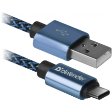 Дата кабель USB 2.0 AM to Type-C 1.0m USB09-03T PRO blue Defender (87817)